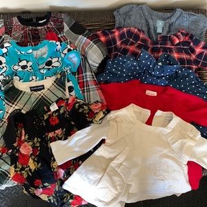 8 Dresses + 1 Romper, 3-6 Months